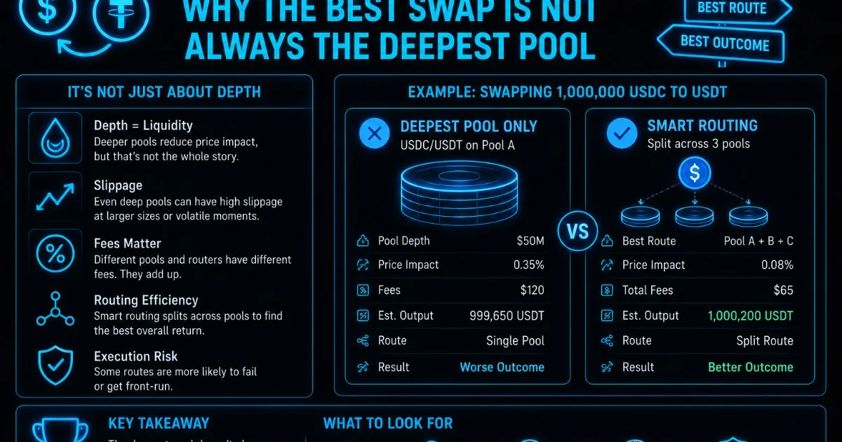Stablecoin Routing Wars: Why the Best Swap Is Not Always the Deepest Pool