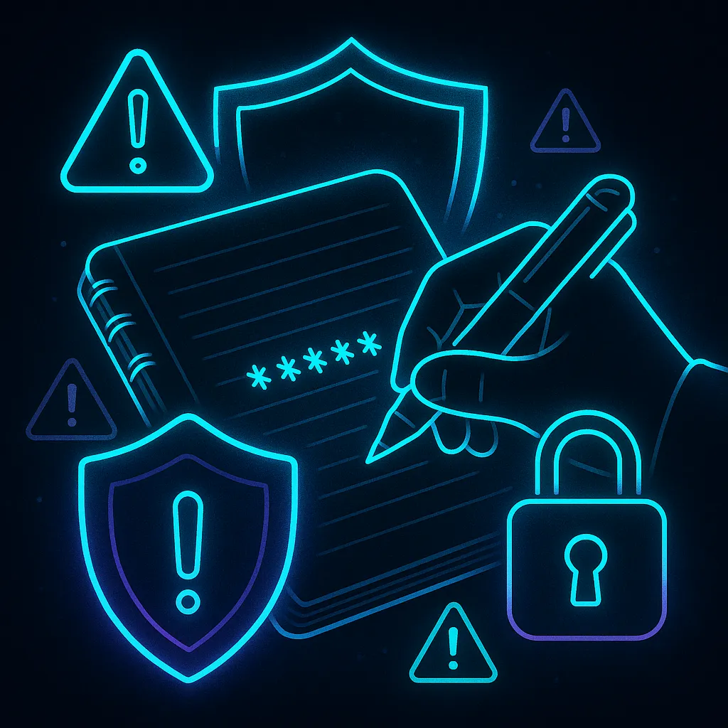 Backing up your Phantom wallet secret recovery phrase on paper for safe storage