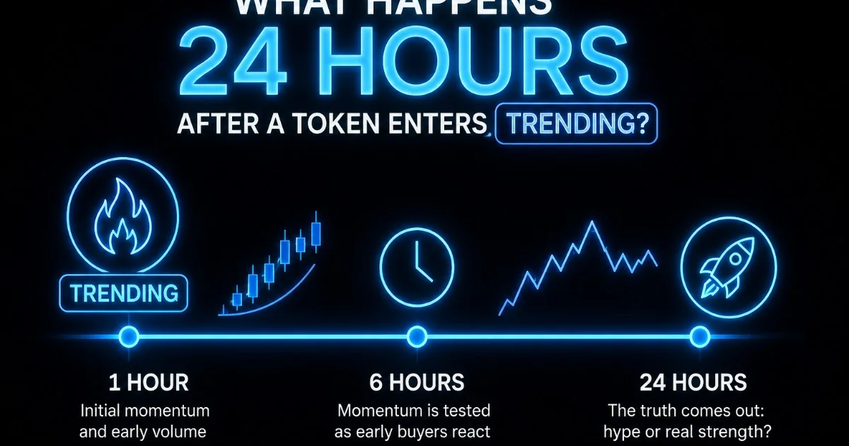 What Happens 24 Hours After a Token Enters Trending?