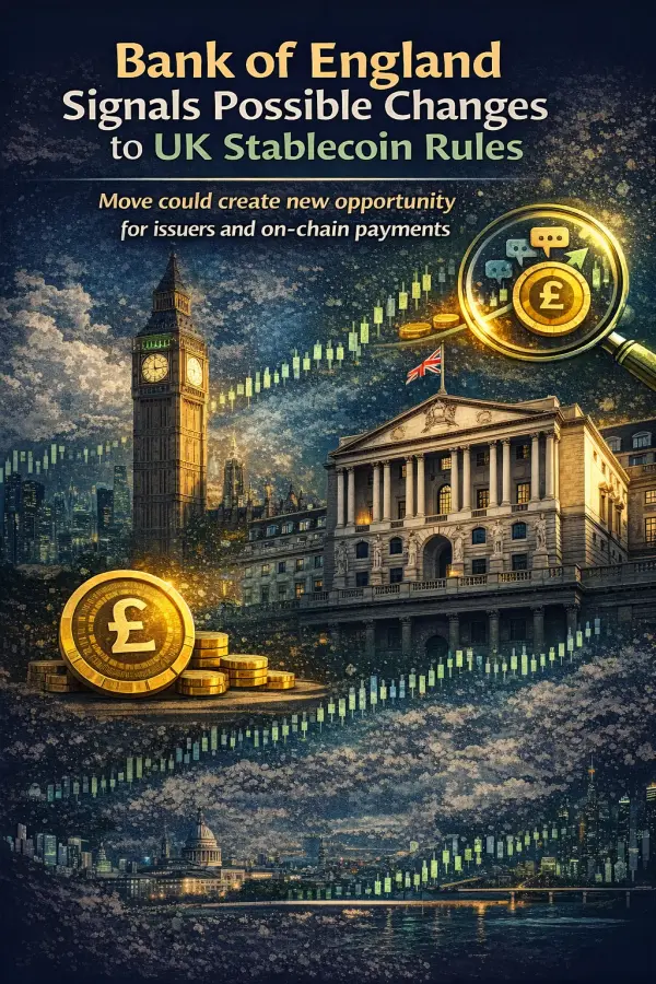 Bank of England considers revising stablecoin regulations to impact UK pound-backed digital assets.