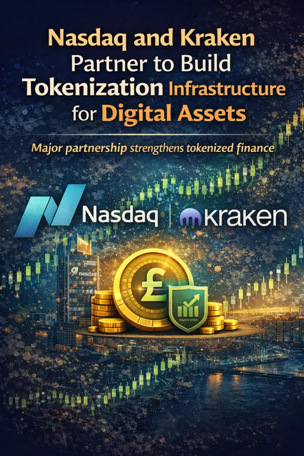 Nasdaq and Kraken partnership for digital asset tokenization, enhancing blockchain-based capital markets and financial assets.