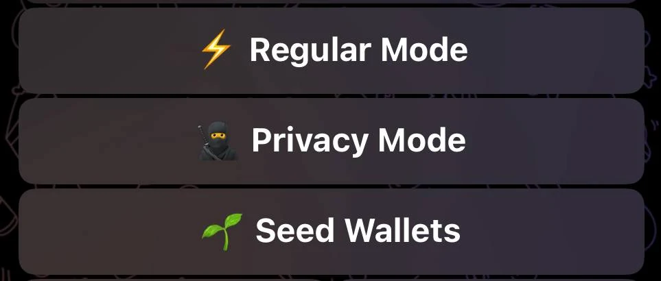 AnySwap bot guide screenshot showing the Choose Order Type step