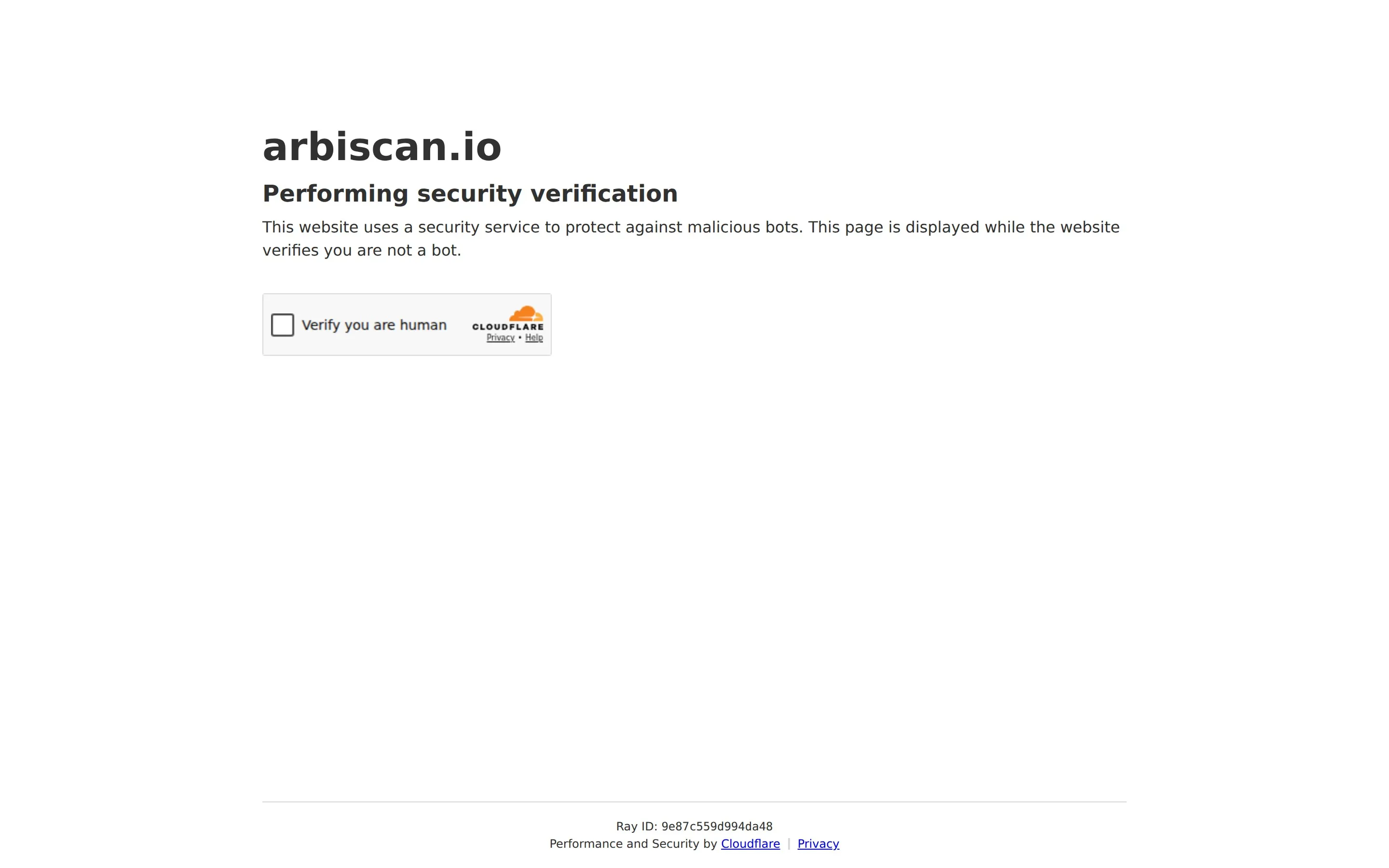 Arbiscan homepage showing Arbitrum blockchain explorer tools and navigation.
