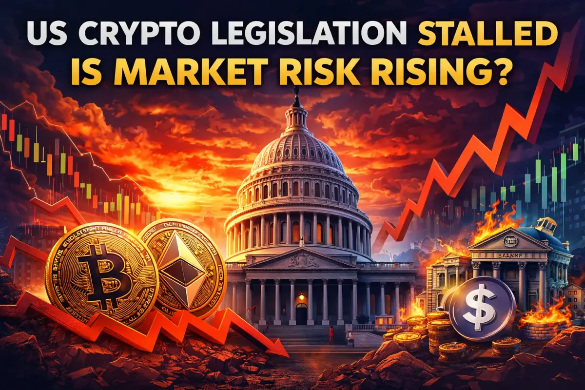 US Senate hearing on cryptocurrency regulation, highlighting delays and potential risks for traders and investors.