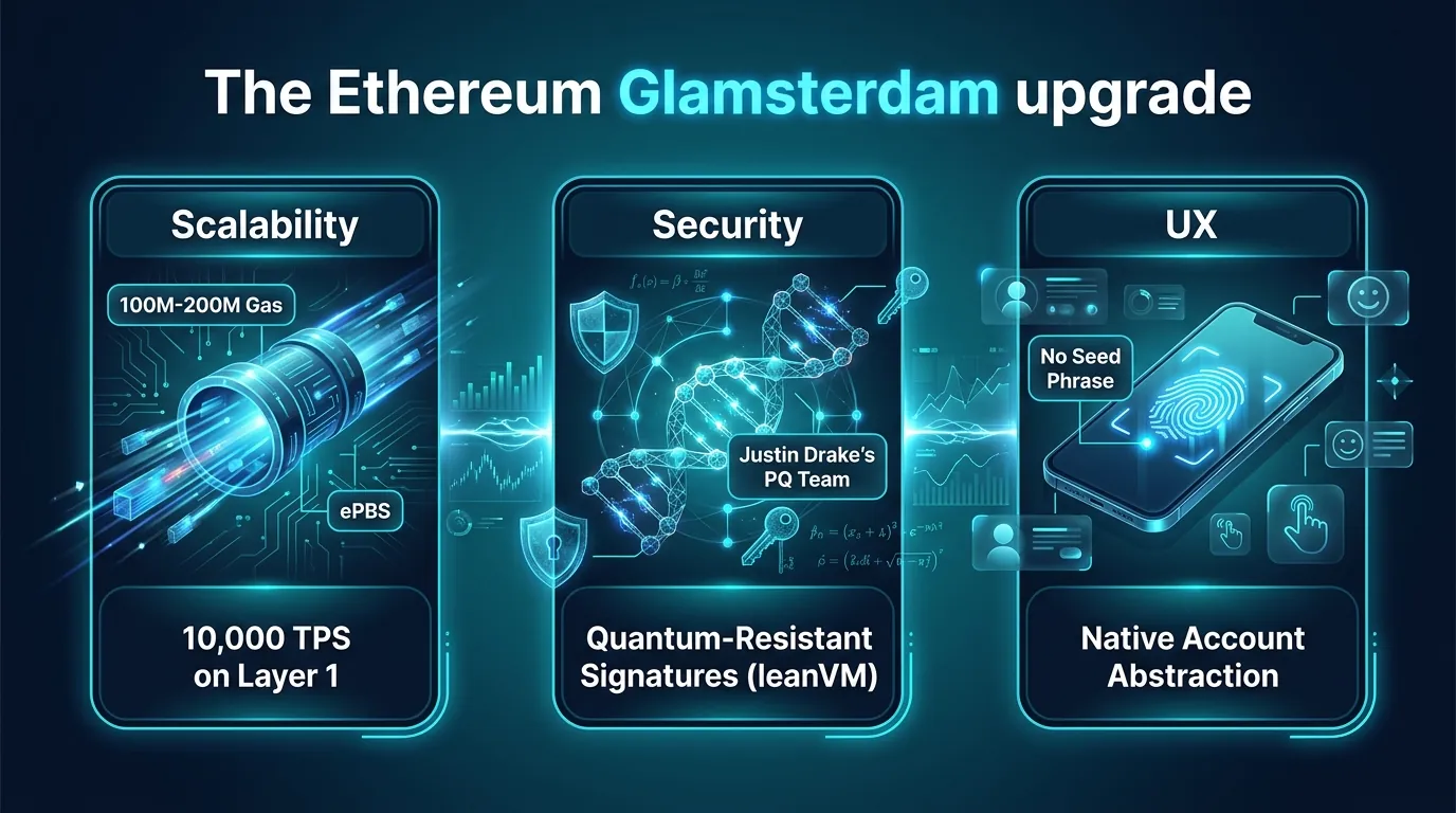 Ethereum upgrade "Glamsterdam" heralds a new era in blockchain scalability and dominance in digital assets.