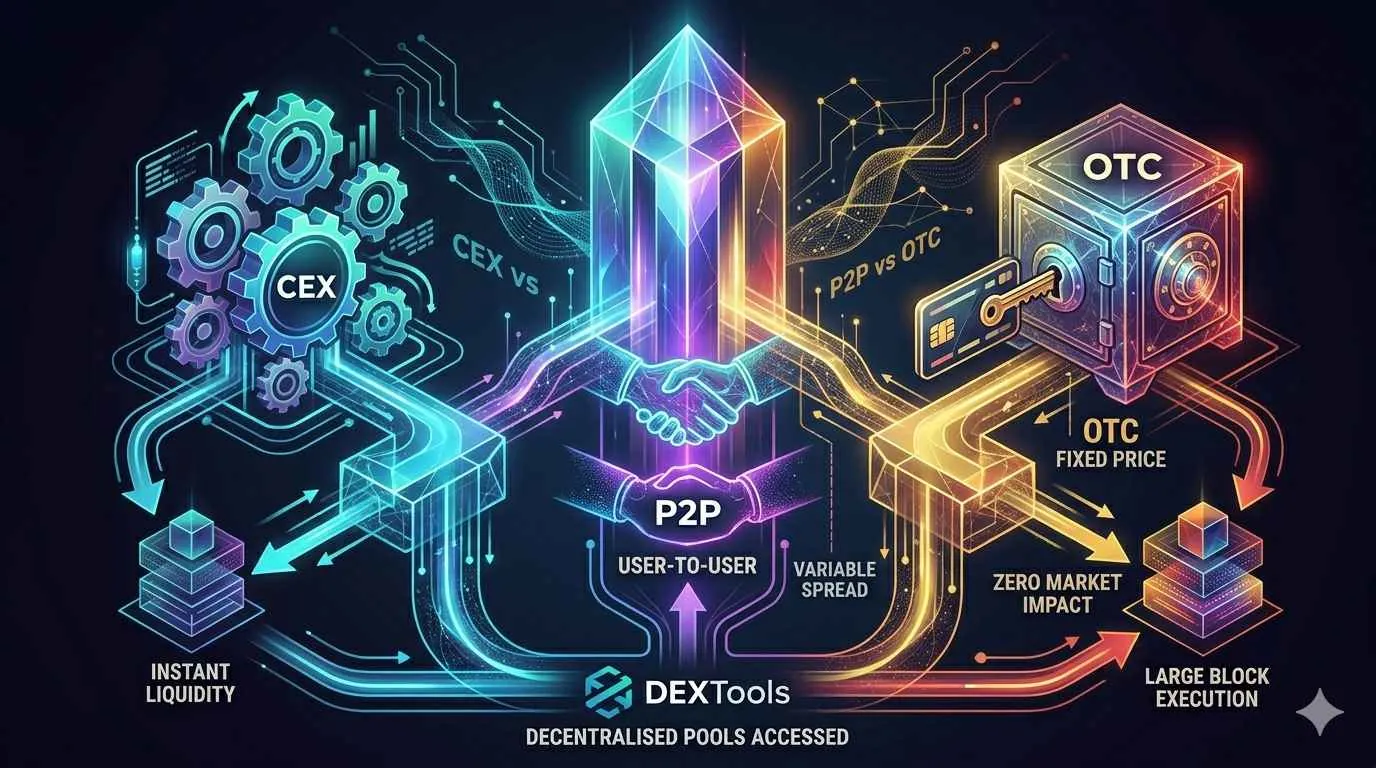 CEX vs P2P vs OTC: How to Choose for Buying Crypto