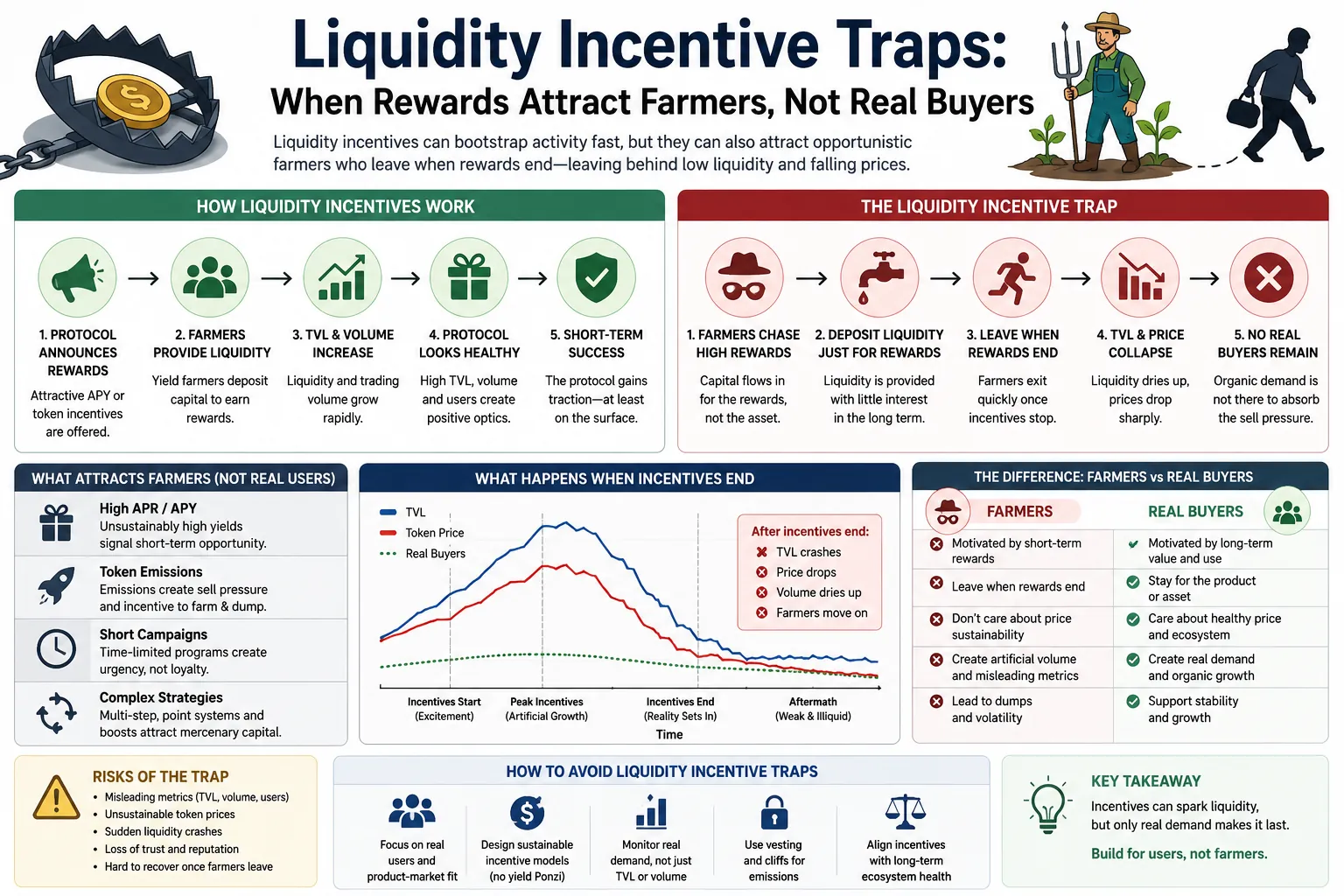 Liquidity Incentive Traps: When Rewards Attract Farmers, Not Real Buyers