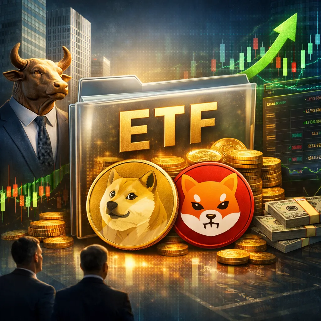 T. Rowe Price proposes active ETF featuring memecoins DOGE and SHIB, signaling mainstream investment interest.