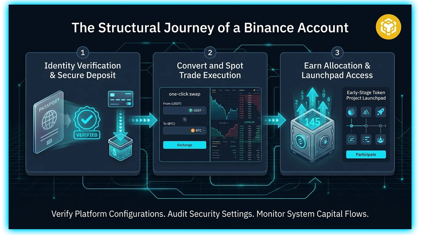 Binance Beginner Guide: Spot, Earn, Convert and Launchpad