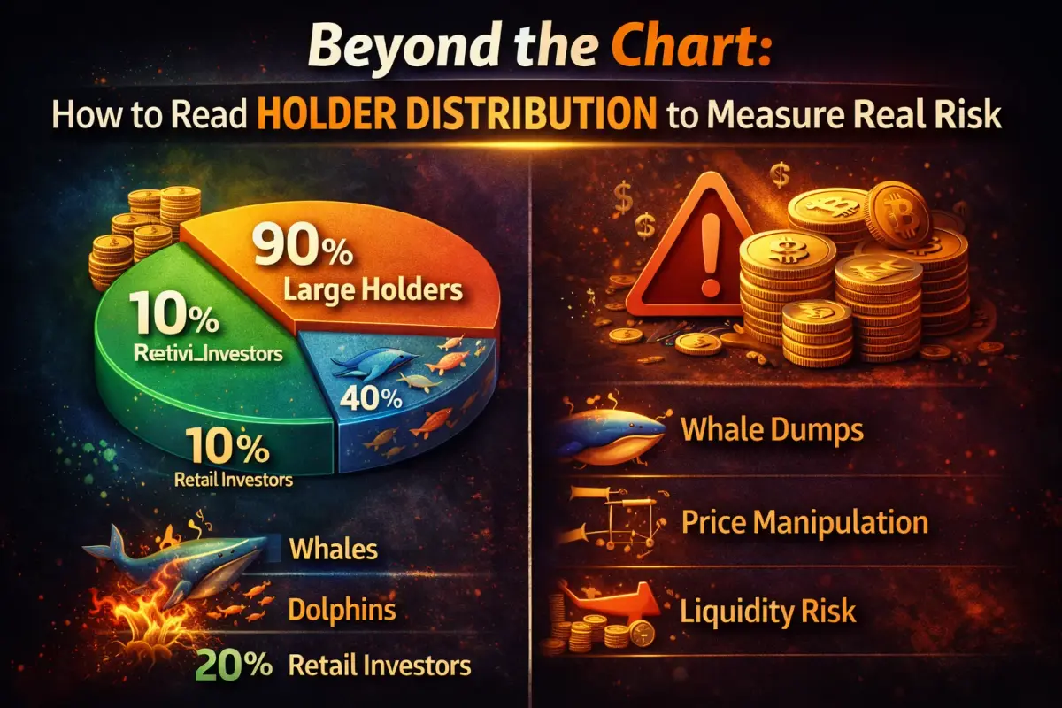 Crypto holder distribution analysis reveals token vulnerability beyond price trends and trading volume.