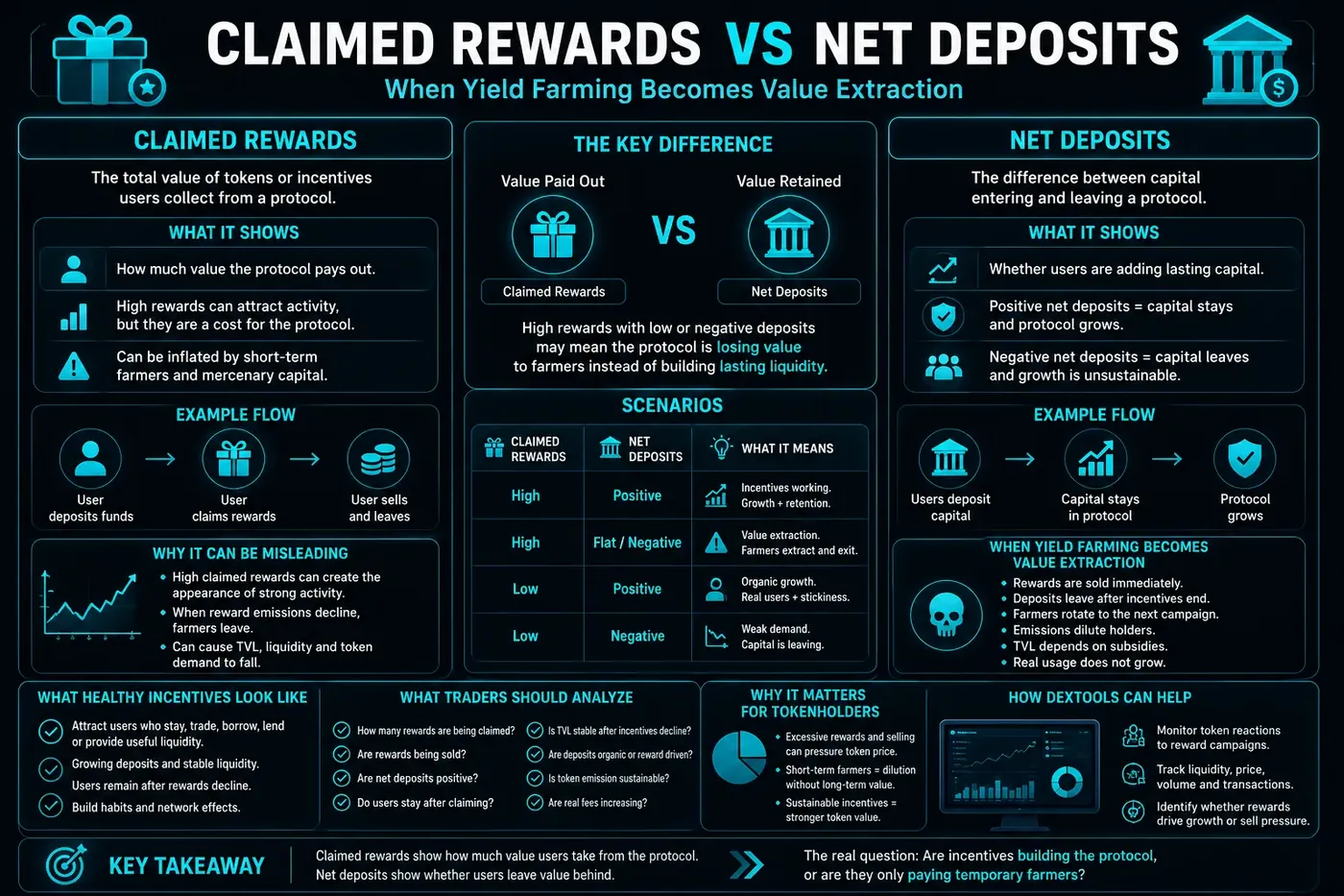 Claimed Rewards vs Net Deposits: When Yield Farming Becomes Value Extraction