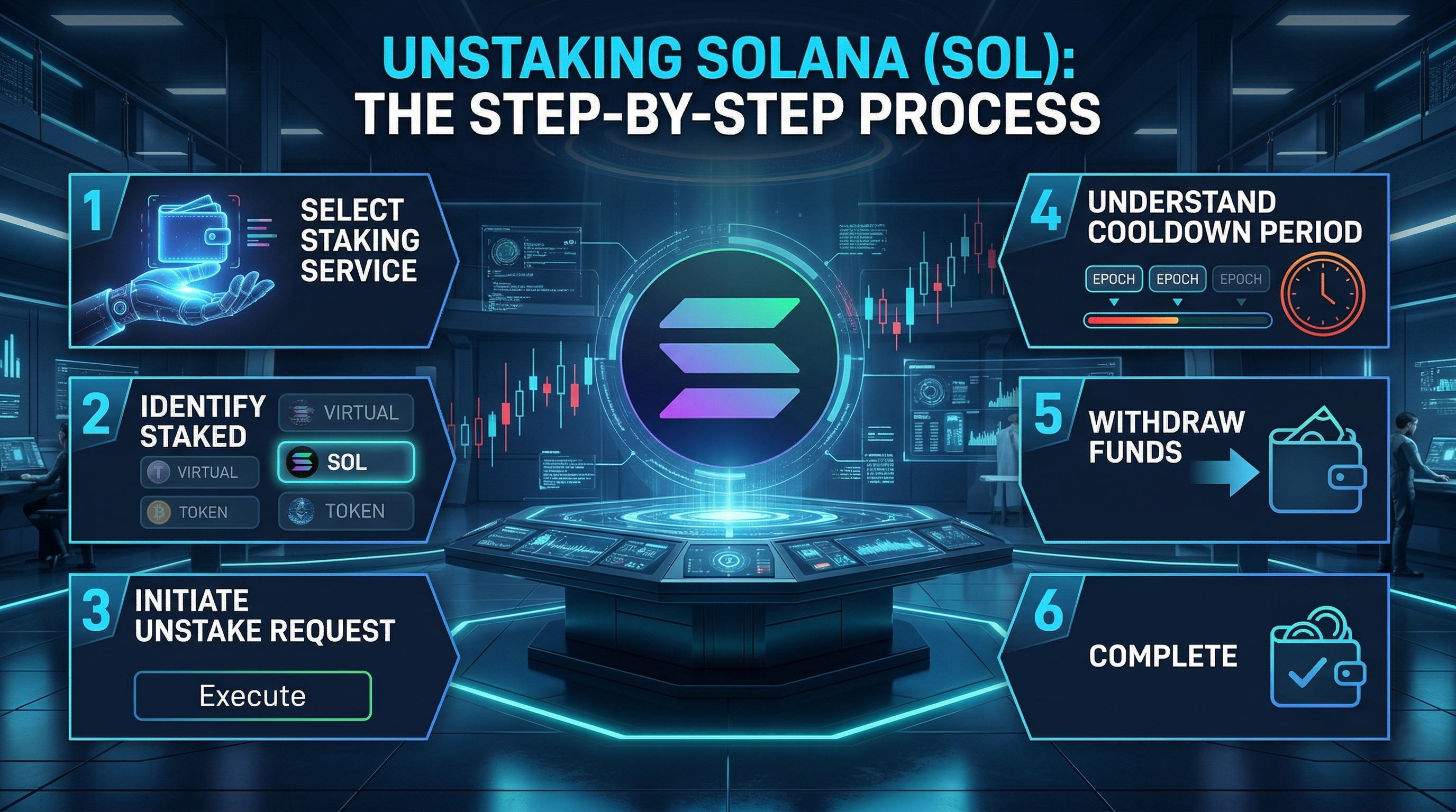 Guide to unstaking Solana (SOL) in 2026, highlighting the matured decentralized finance ecosystem and restaking economy.