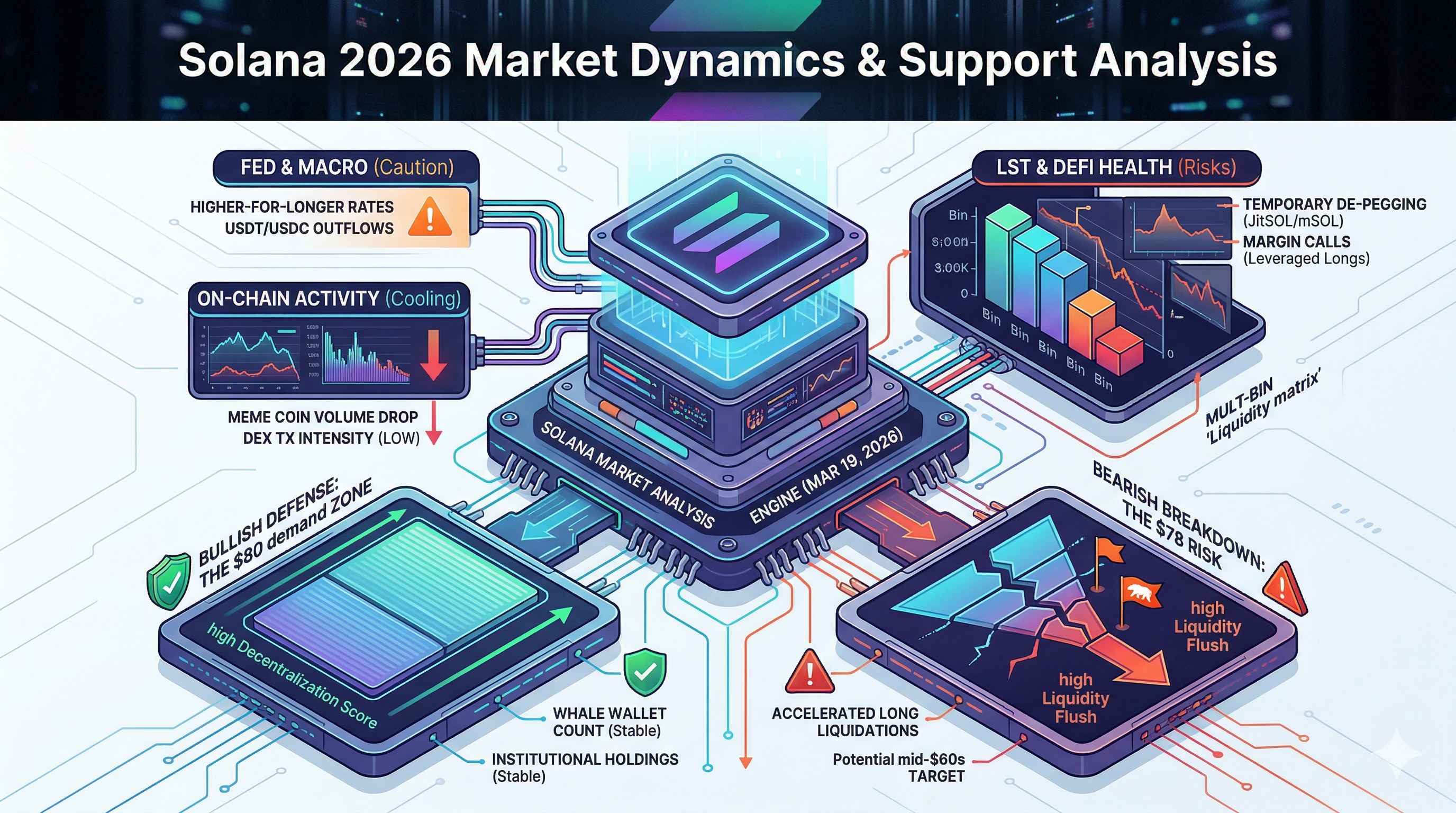 A digital illustration depicting a wallet tracker interface on the Solana network, highlighting smart money tracking features.