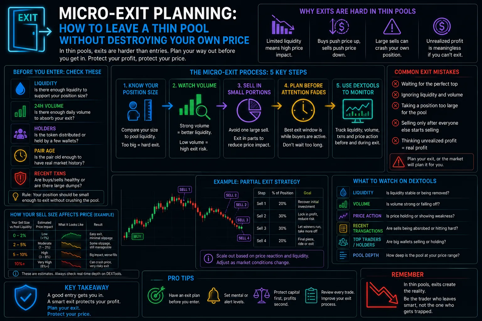 Micro-Exit Planning: How to Leave a Thin Pool Without Destroying Your Own Price
