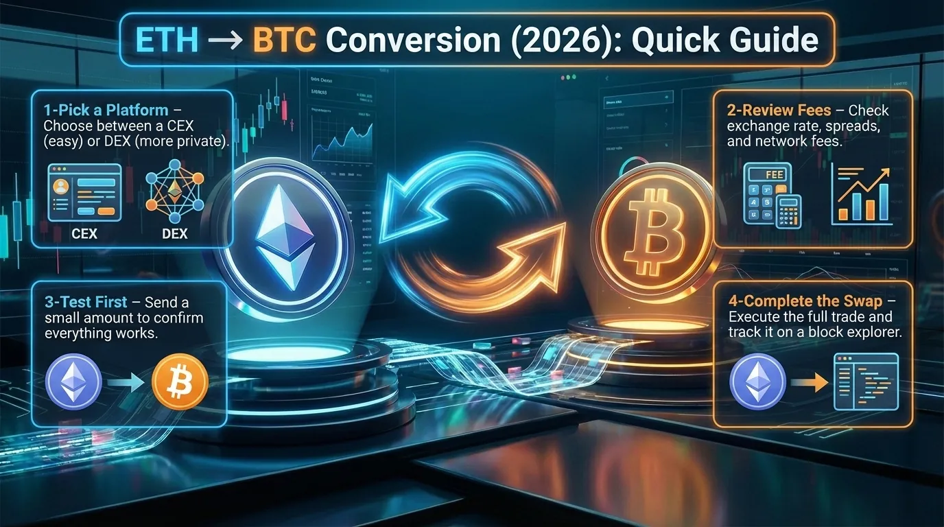 Ethereum and Bitcoin logos side by side, symbolizing their ongoing rivalry in the cryptocurrency market as of April 2026.