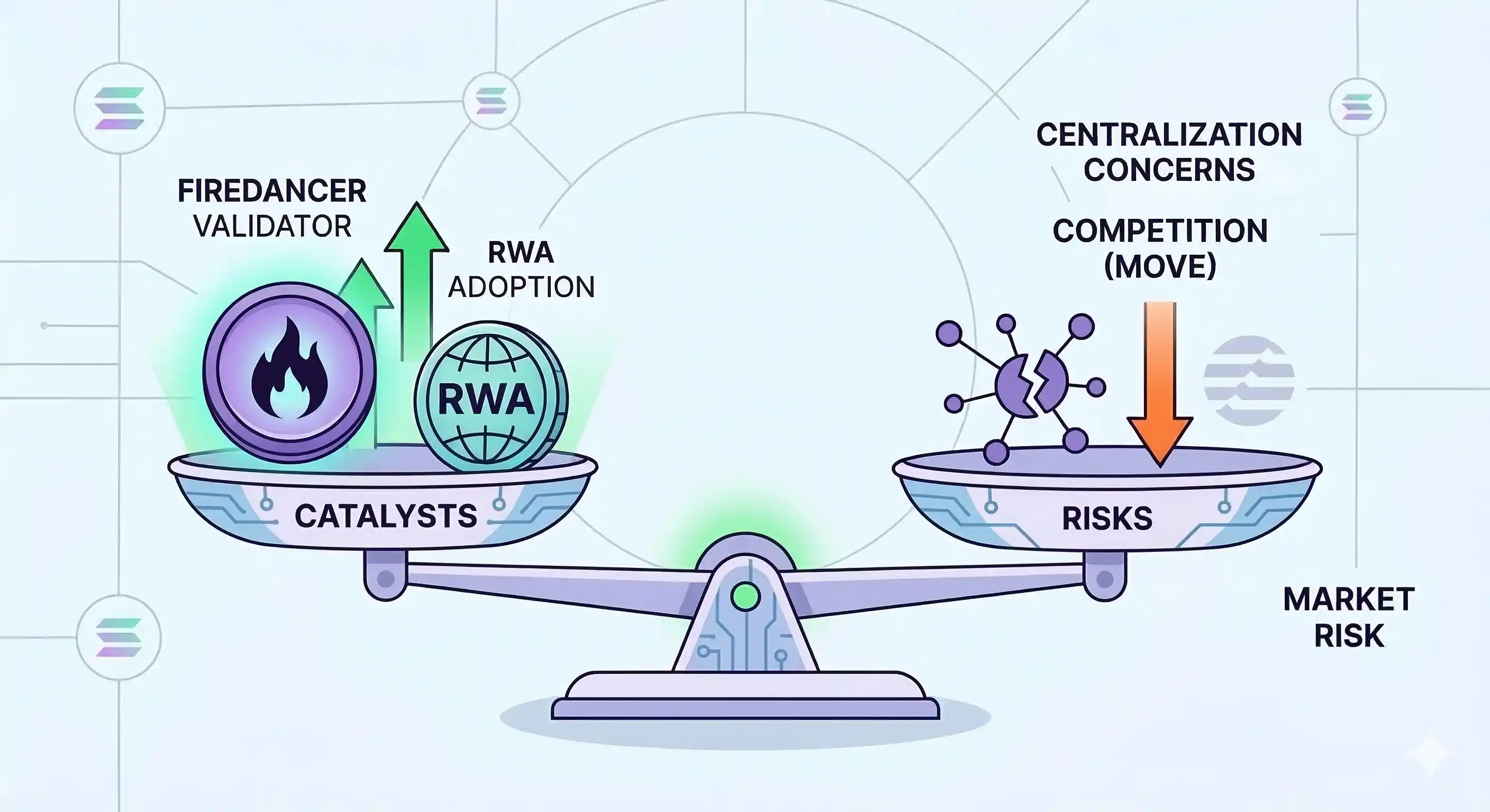 Solana investment insights for 2026, highlighting risks and on-chain metrics in the evolving digital asset landscape.