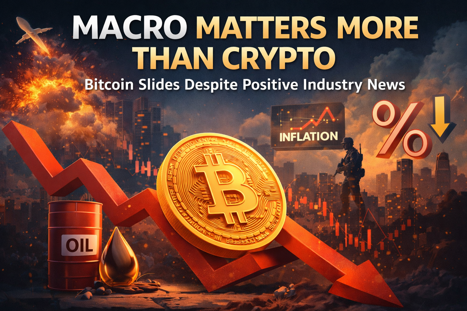 Crypto market trends overshadowed by inflation, energy spikes, and geopolitical chaos impacting investor sentiment.