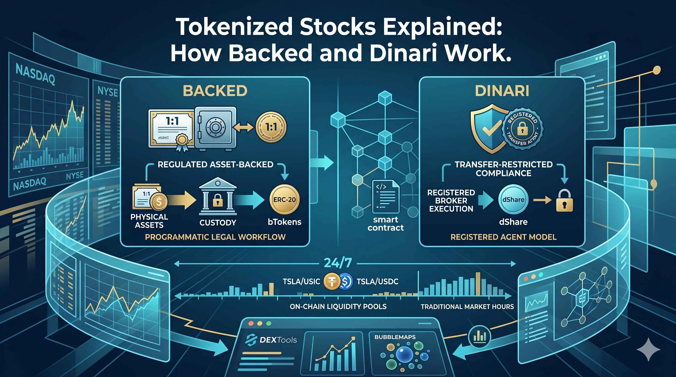 Tokenized Stocks Explained: How Backed and Dinari Work