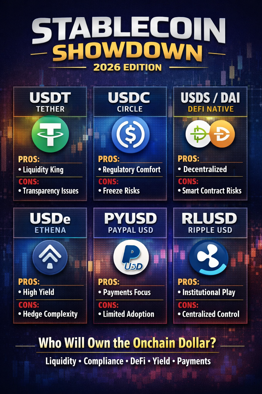 Top stablecoins in 2026: analysis of pros, cons, and optimal choices for crypto investors and users.