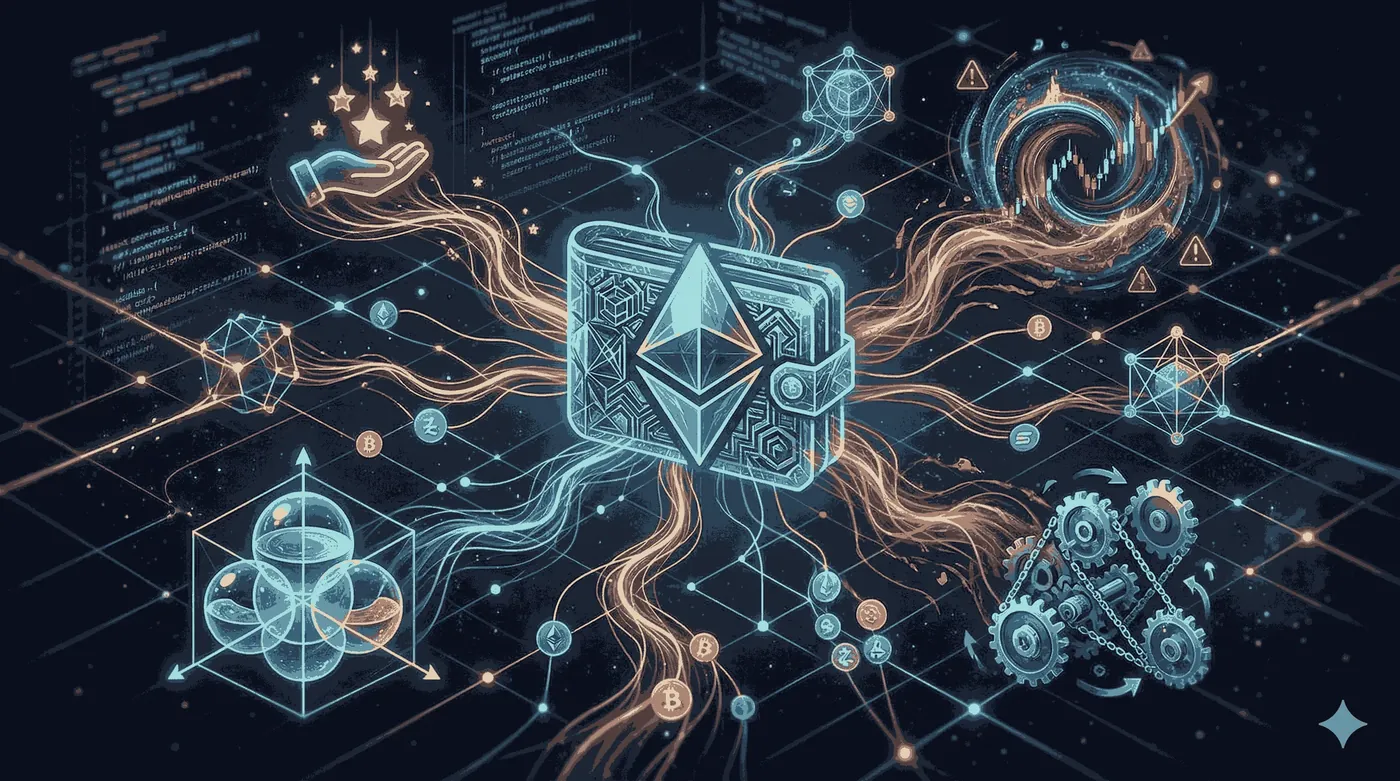Vitalik Buterin's Ethereum wallet overview, showcasing his holdings and on-chain activity in the crypto landscape.