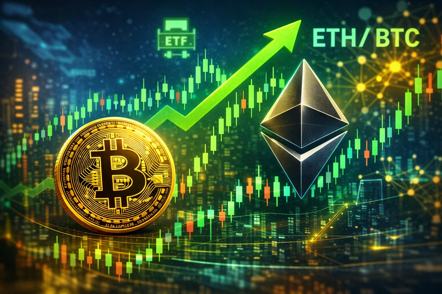 Ethereum's price surge outpaces Bitcoin, signaling a potential shift in crypto market momentum and investor interest.