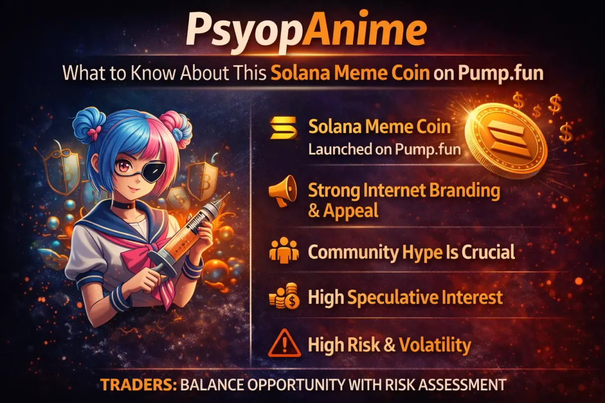 PsyopAnime meme coin trending on Pump.fun, capturing attention in the Solana trading community.