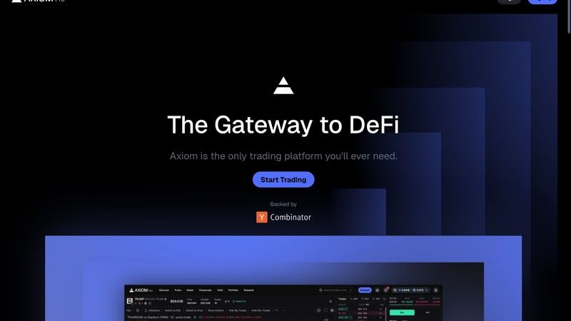 Axiom screenshot for Solana trading terminals article