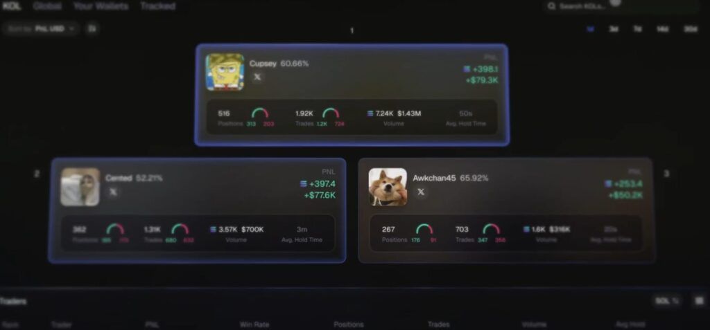 Axiom trending tokens page showing Solana memecoin opportunities