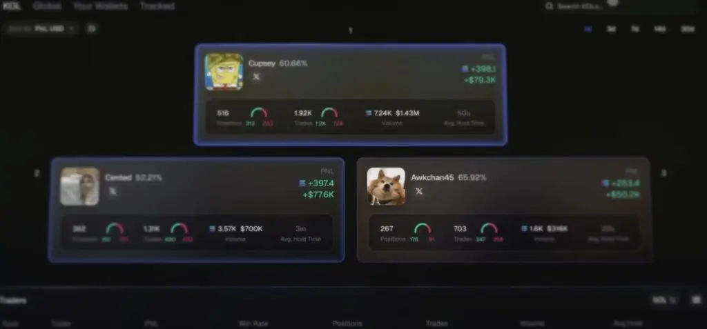 Axiom trending tokens page showing Solana memecoin opportunities