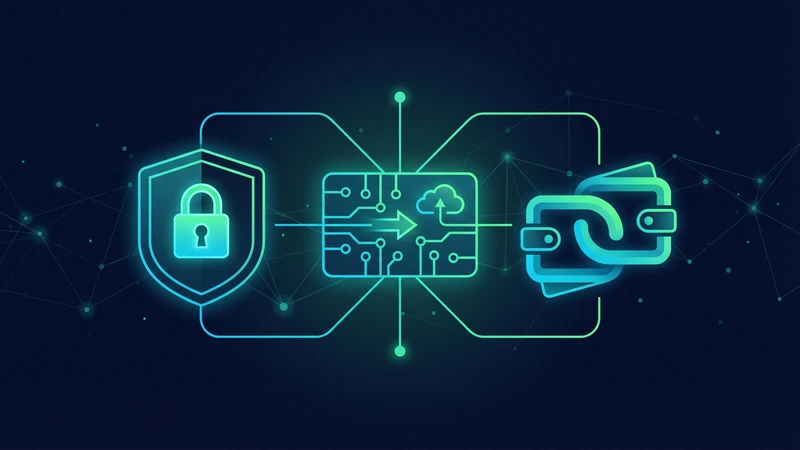 Illustration of secure recovery phrase backup and wallet protection for a Backpack Wallet tutorial