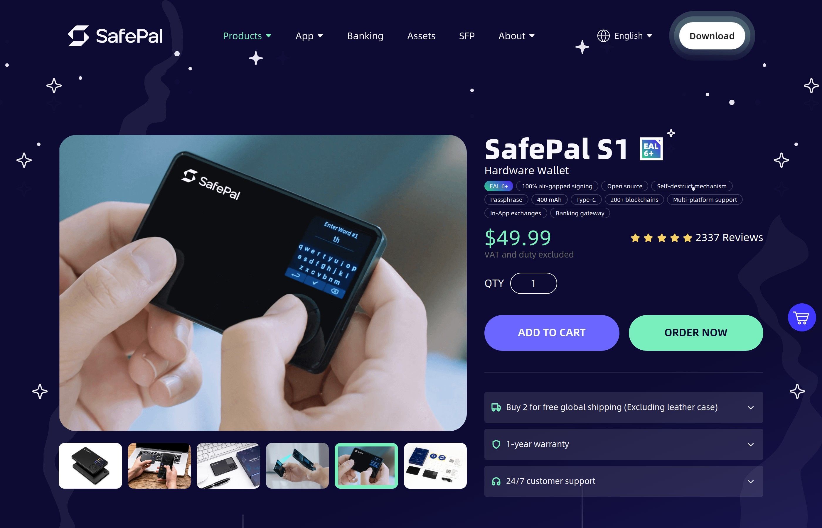 SafePal S1 budget hardware wallet backed by Binance