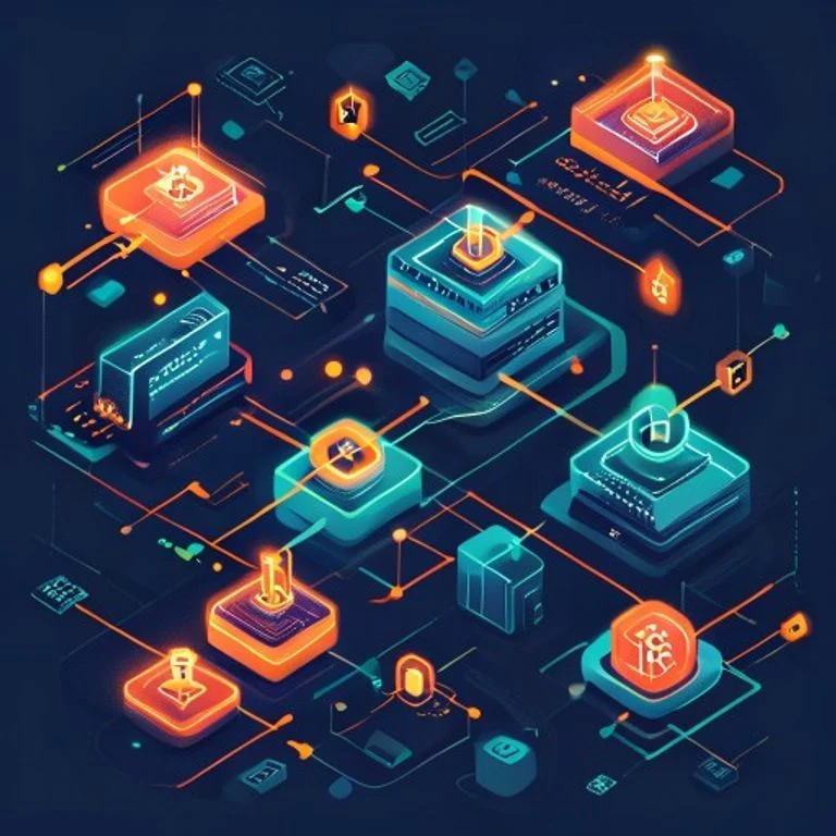How do cryptocurrencies work: blockchain transaction flow diagram showing wallet, network and ledger