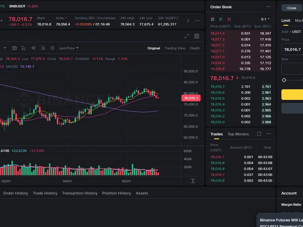 Binance trading bots and copy trading dashboard with grid strategy configuration