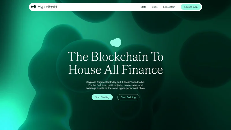 Hyperliquid perpetual trading interface