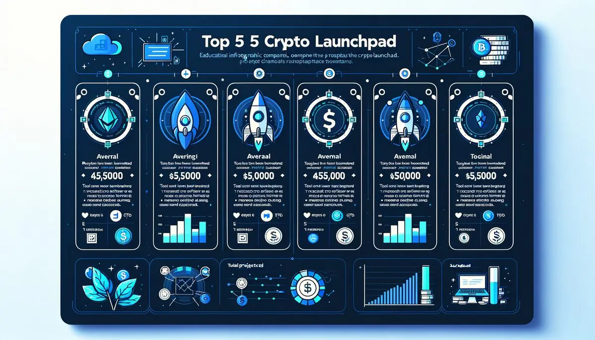 DappRadar showing trending launchpad and IDO platforms