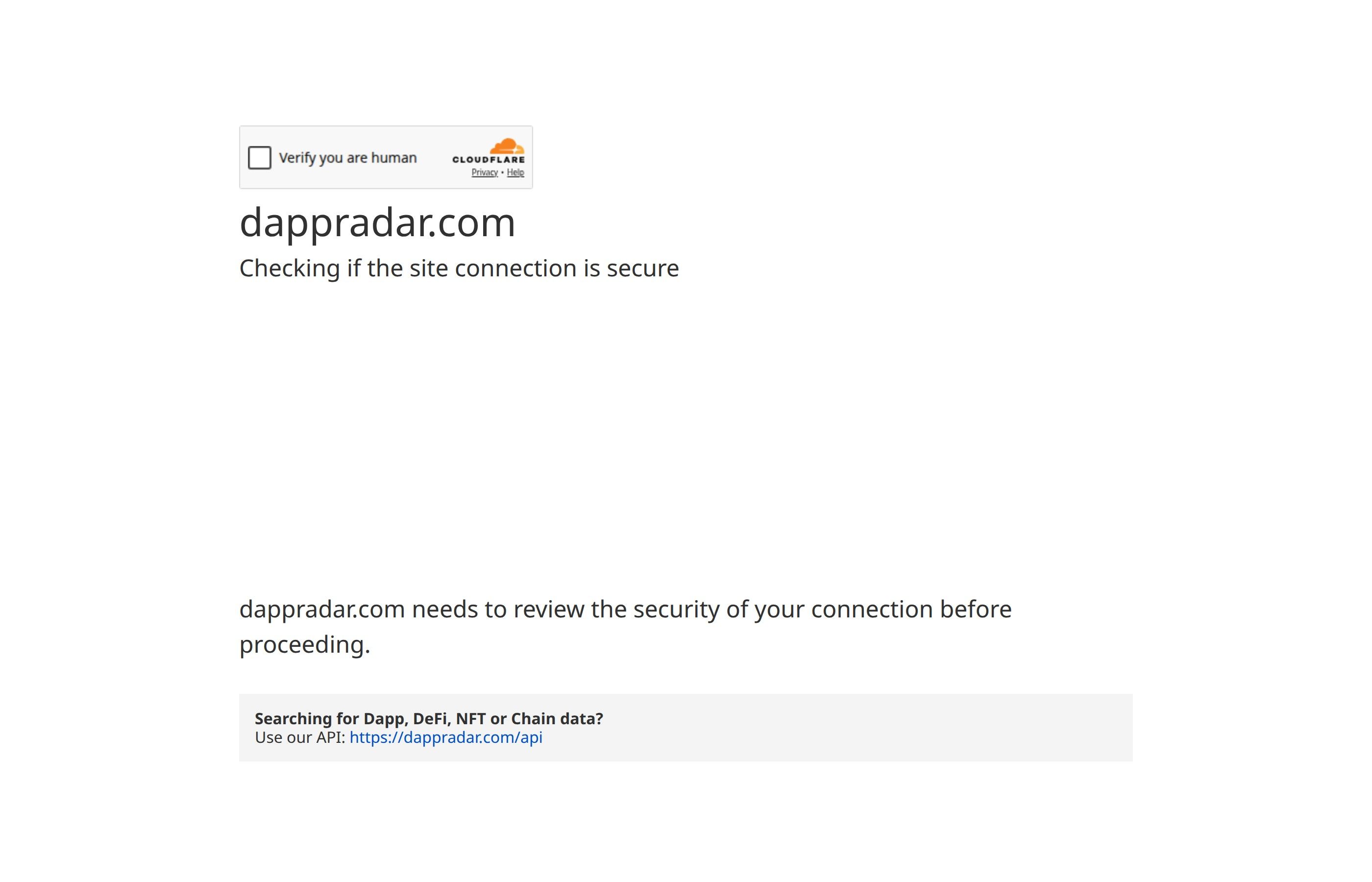 DappRadar showing top DeFi applications compatible with crypto wallets
