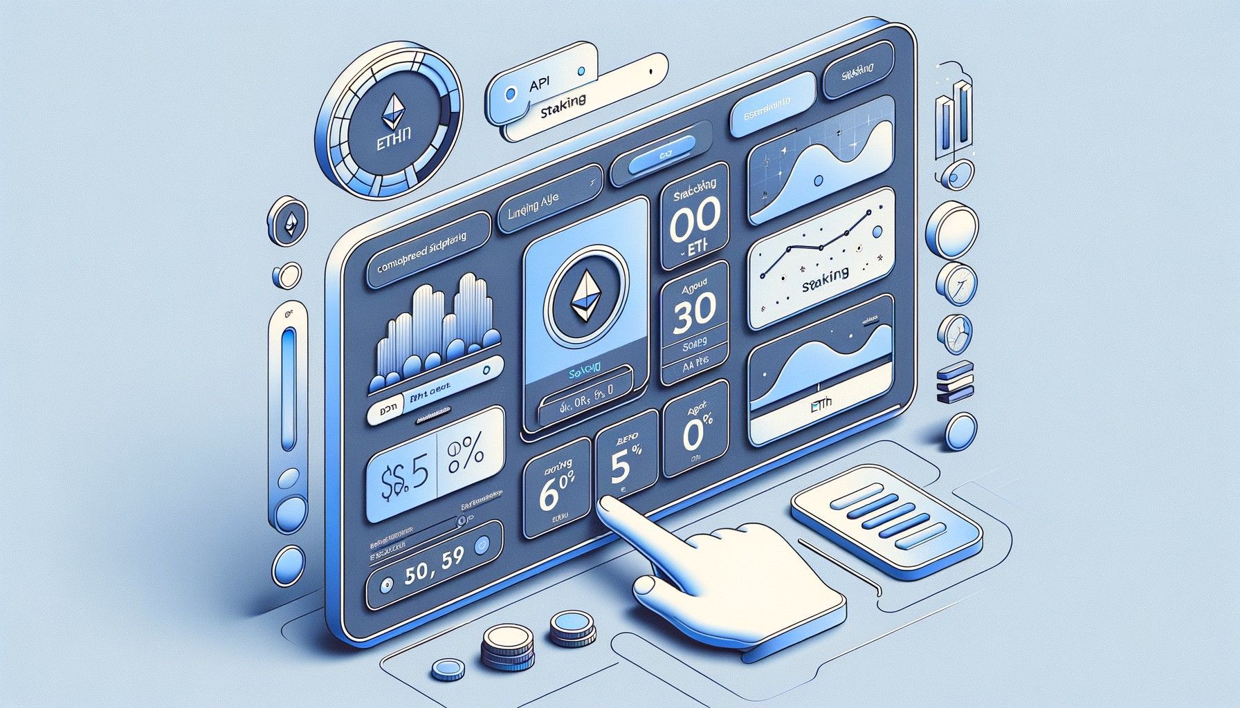 Lido Finance homepage showing liquid staking interface for ETH