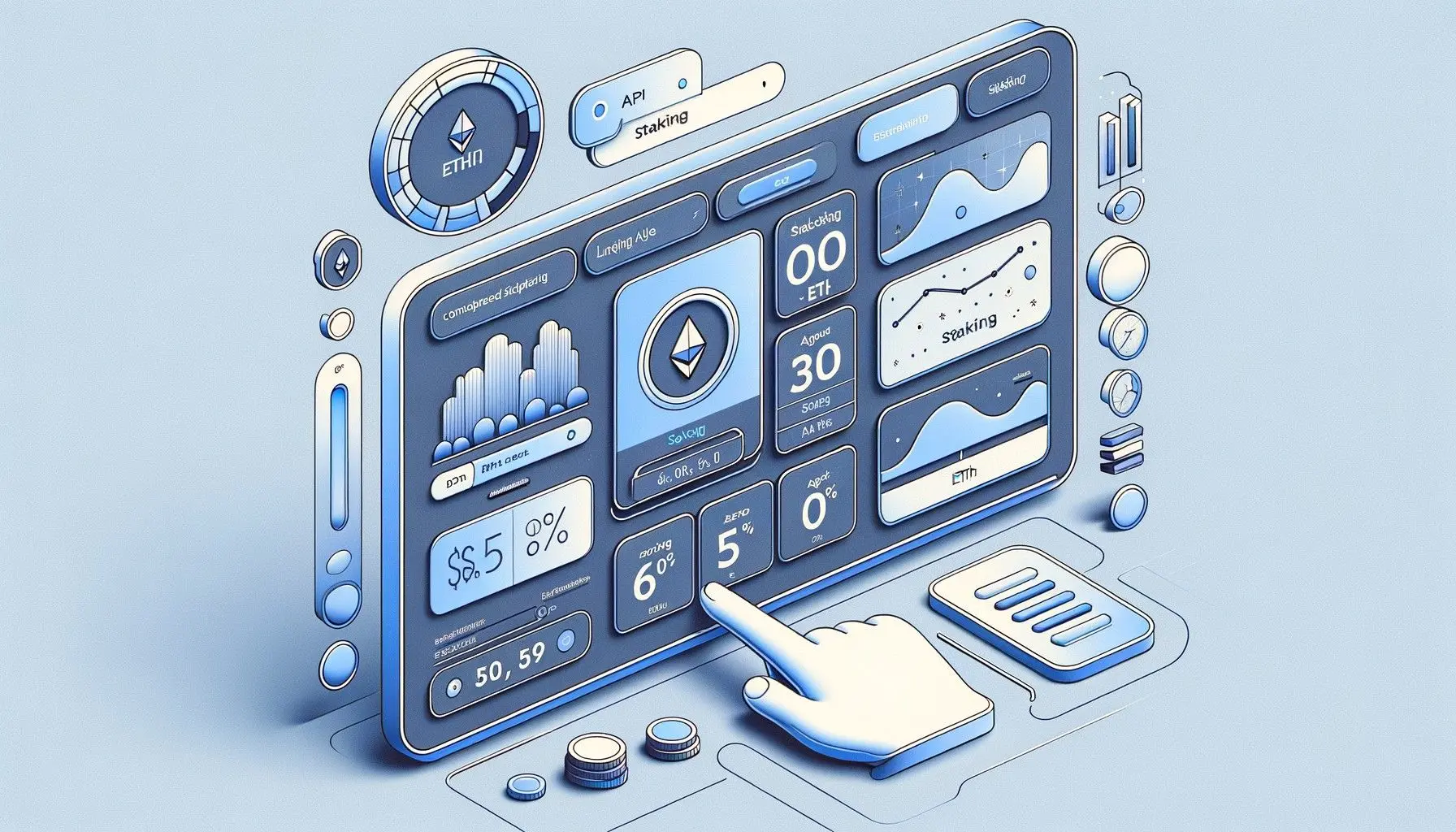 Lido Finance homepage showing liquid staking interface for ETH