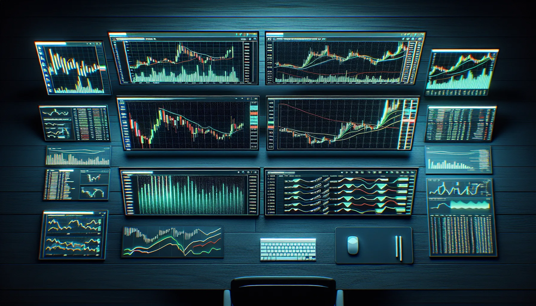 Professional crypto trading setup showing candlestick chart analysis