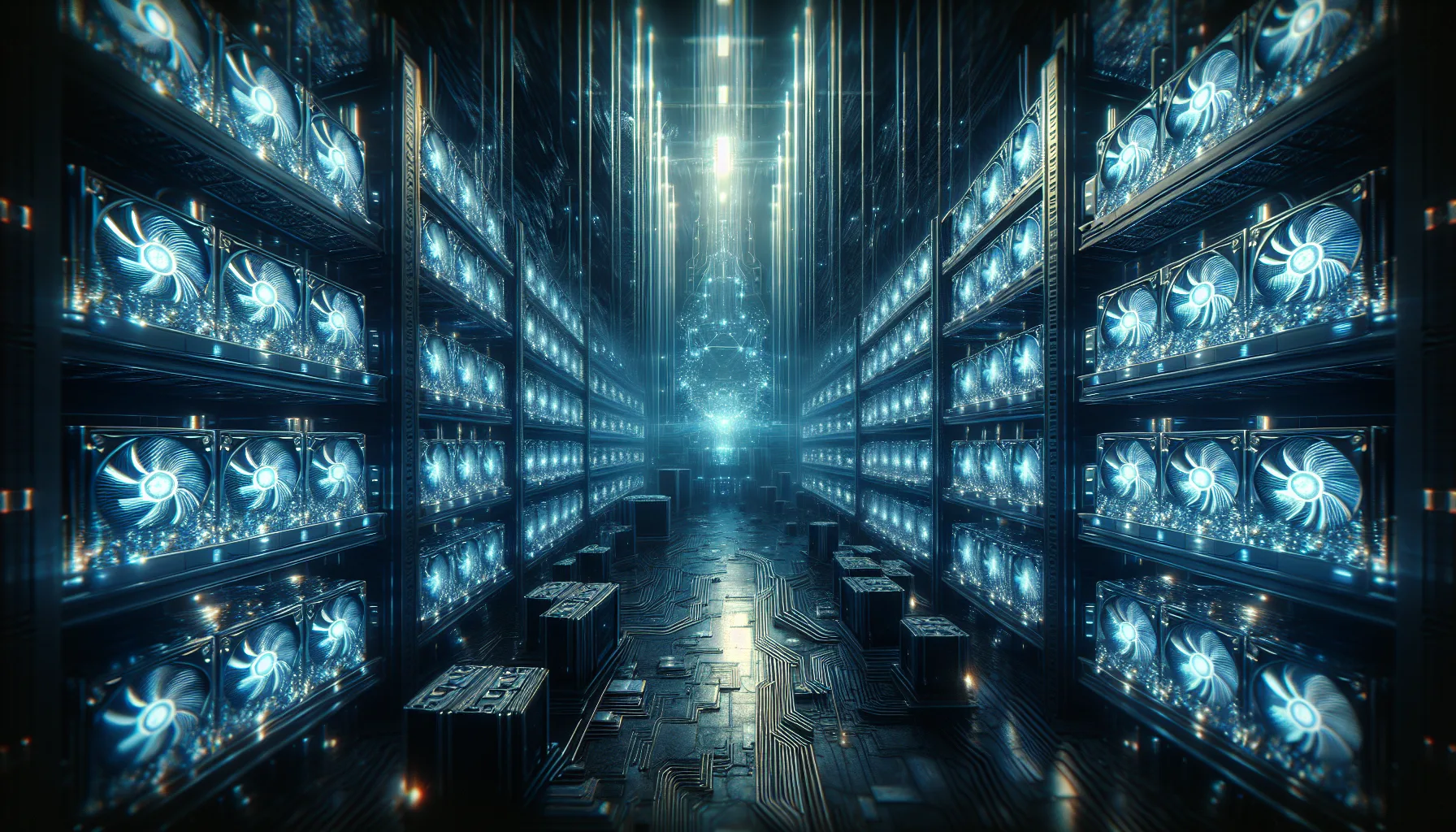 Bitcoin mining operation with ASIC miners
