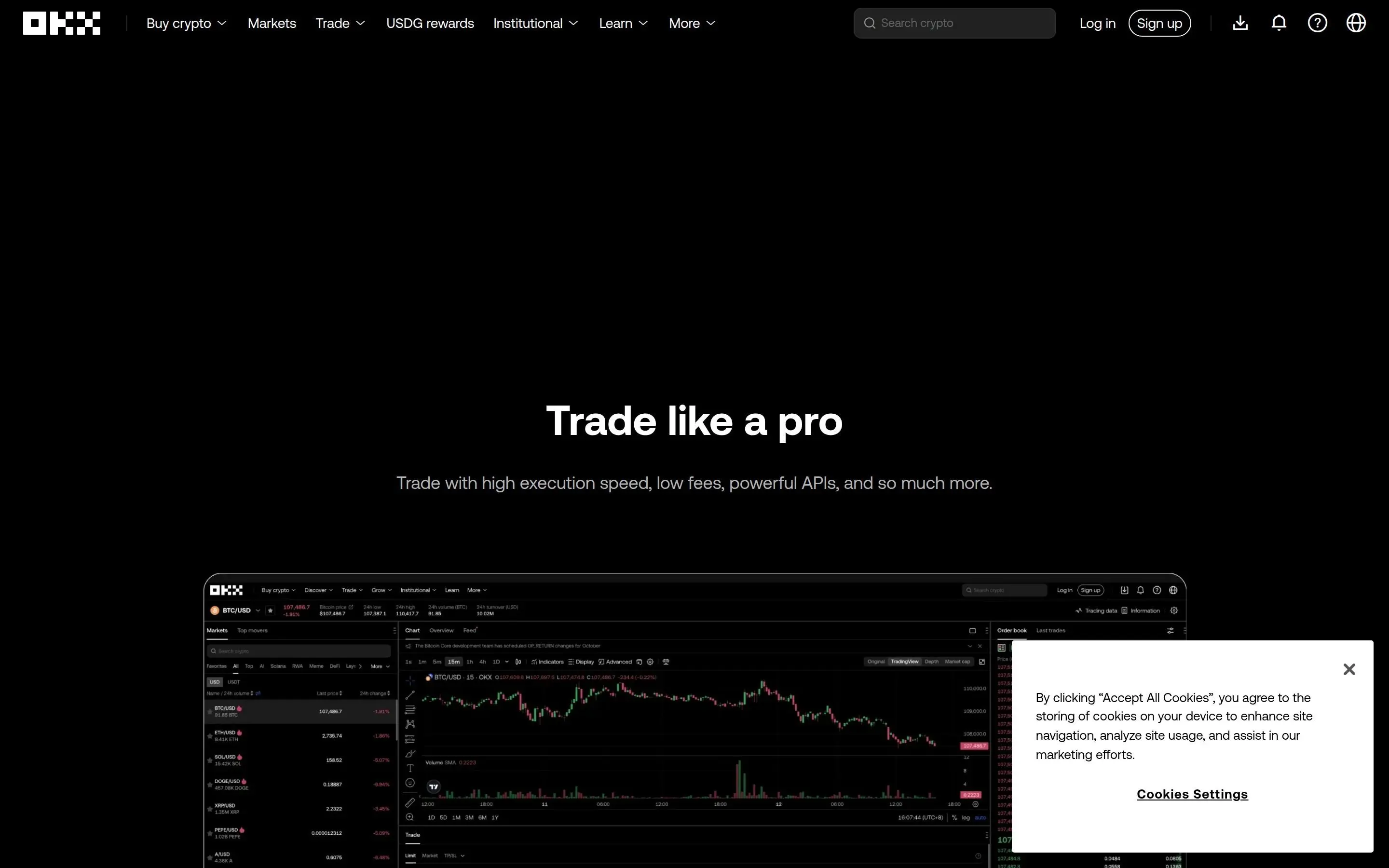 OKX Exchange Homepage and Registration