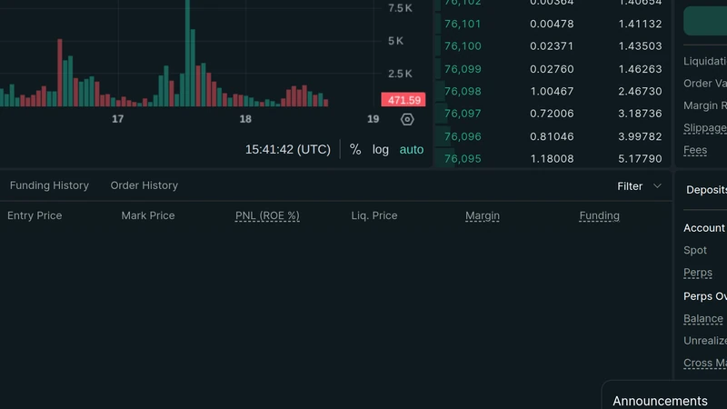 Hyperliquid positions area showing tabs, a PNL column, and order-history style sections on a crypto trading interface