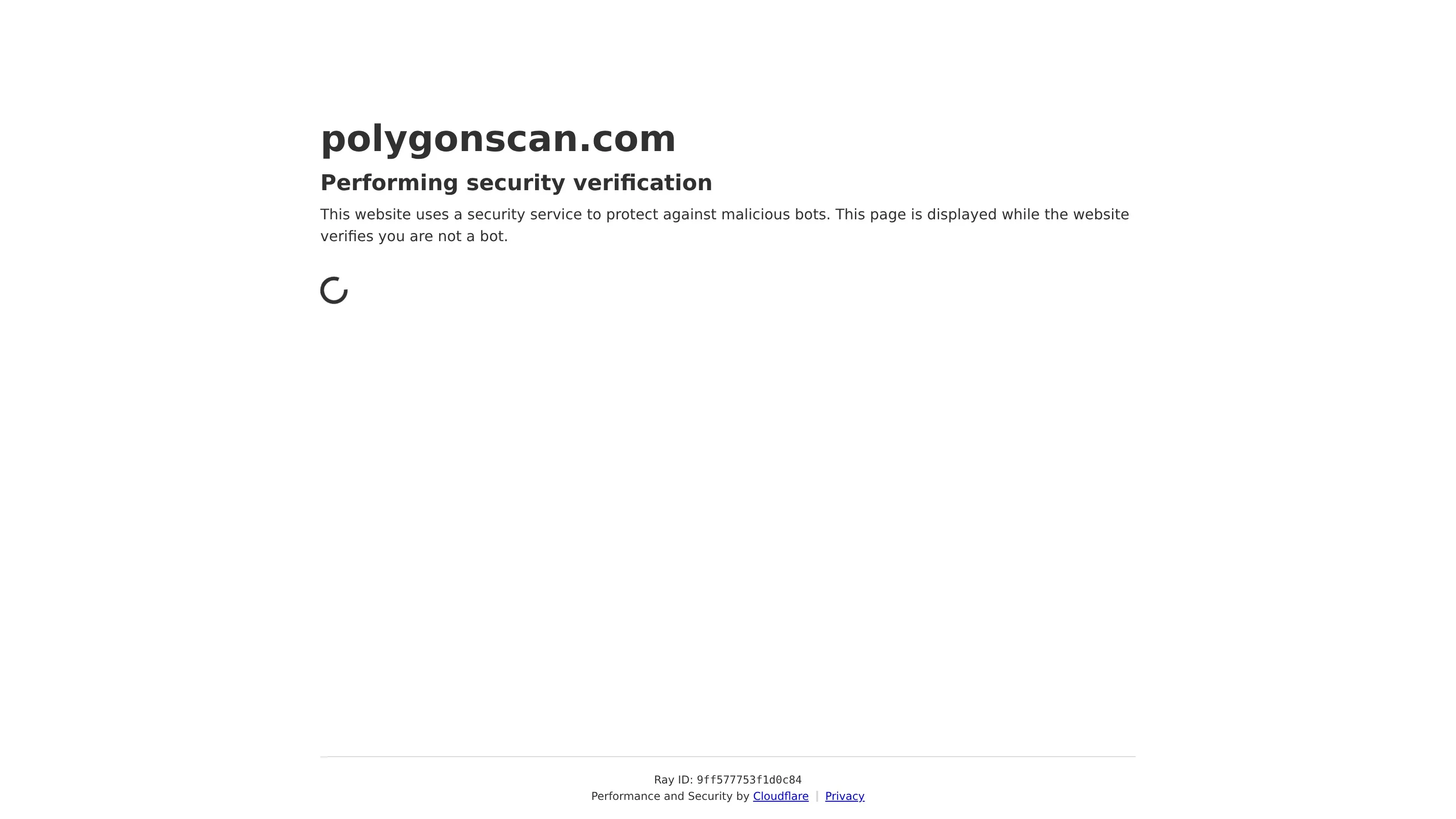 PolygonScan homepage showing Polygon explorer tools and search interface.