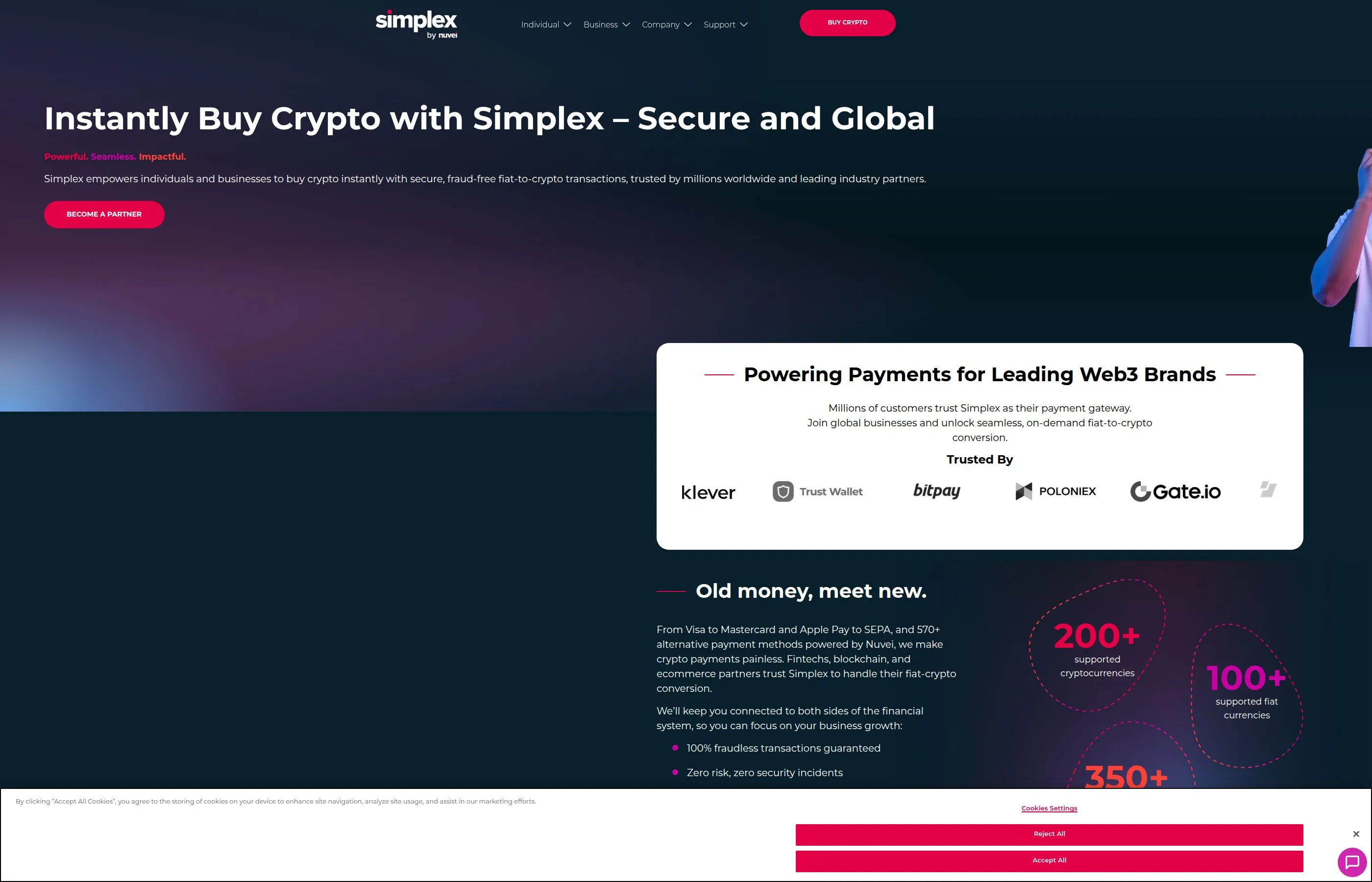 Simplex fiat gateway