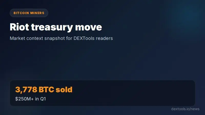 Riot Platforms Bitcoin treasury sale