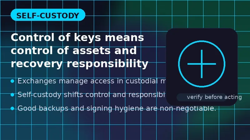 Concept illustration of private keys, hardware security, and user-controlled wallet access