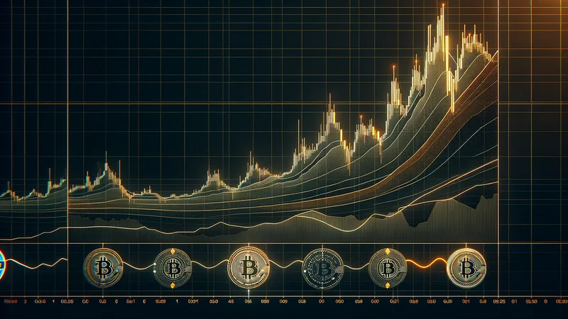 Logarithmic Bitcoin price chart with the Stock-to-Flow model line and four halving events marked