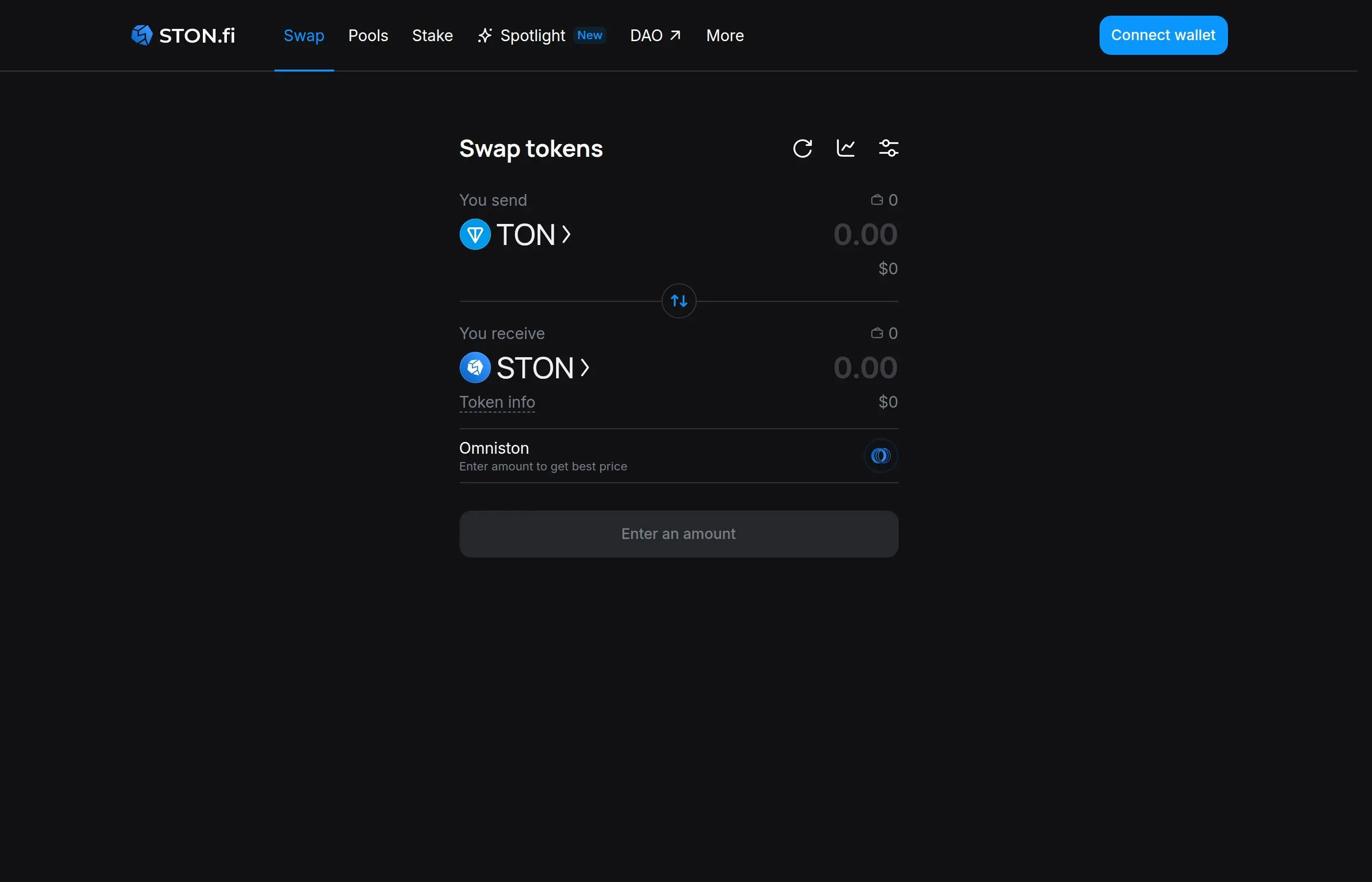 STON.fi decentralized exchange on TON
