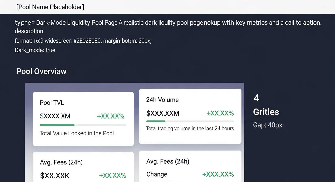 SunSwap liquidity pool page mockup showing TVL, 24h volume, fees, APY, and an Add Liquidity button