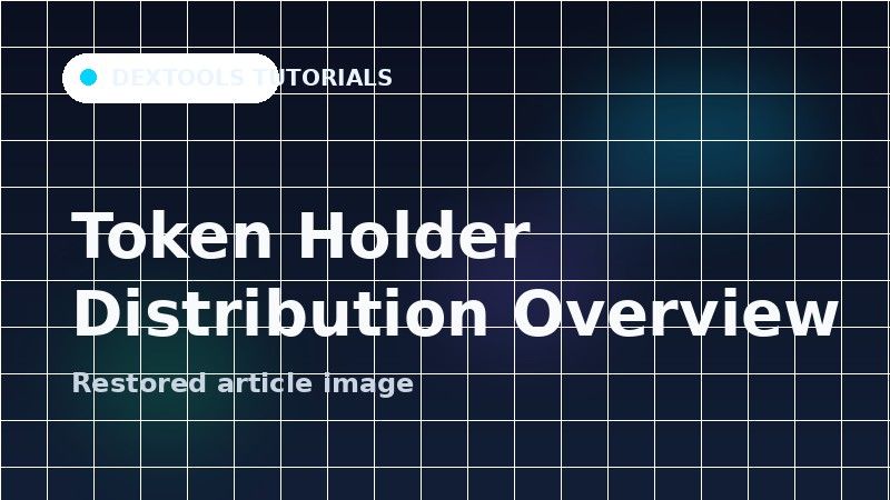 Bubble map visualization of token distribution and holder concentration analysis using DEXTools for cryptocurrency projects.